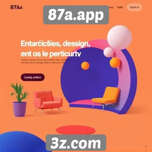 Tendências de design no site 87a.app