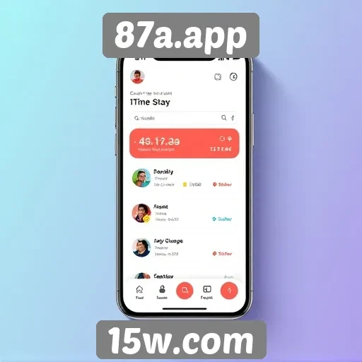 Análise da interface do usuário do 87a.app
